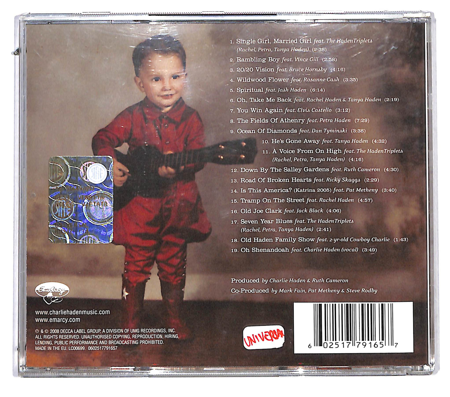 EBOND Charlie Haden Family & Friends - Rambling Boy CD CD115922