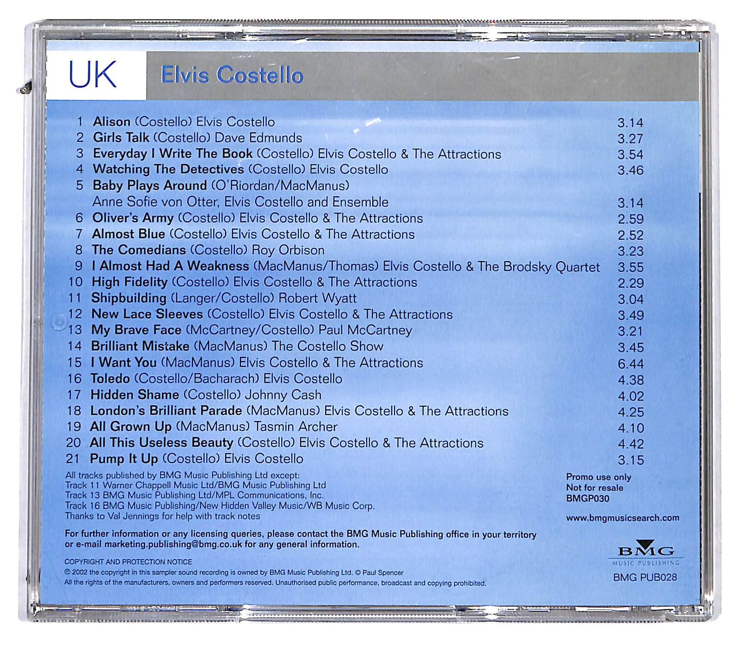 EBOND Elvis Costello - UK CD CD115938