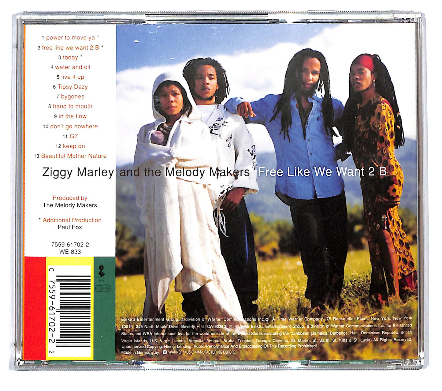 EBOND Ziggy Marley And The Melody Makers - Free Like We Want 2 B CD CD116037