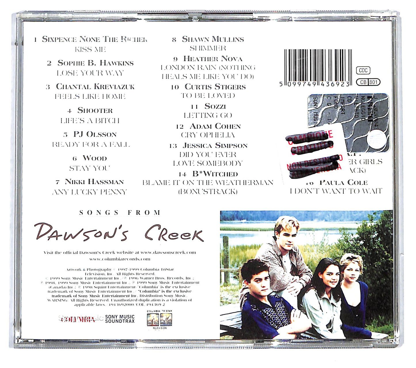 EBOND Various - Songs From Dawson's Creek CD CD116050
