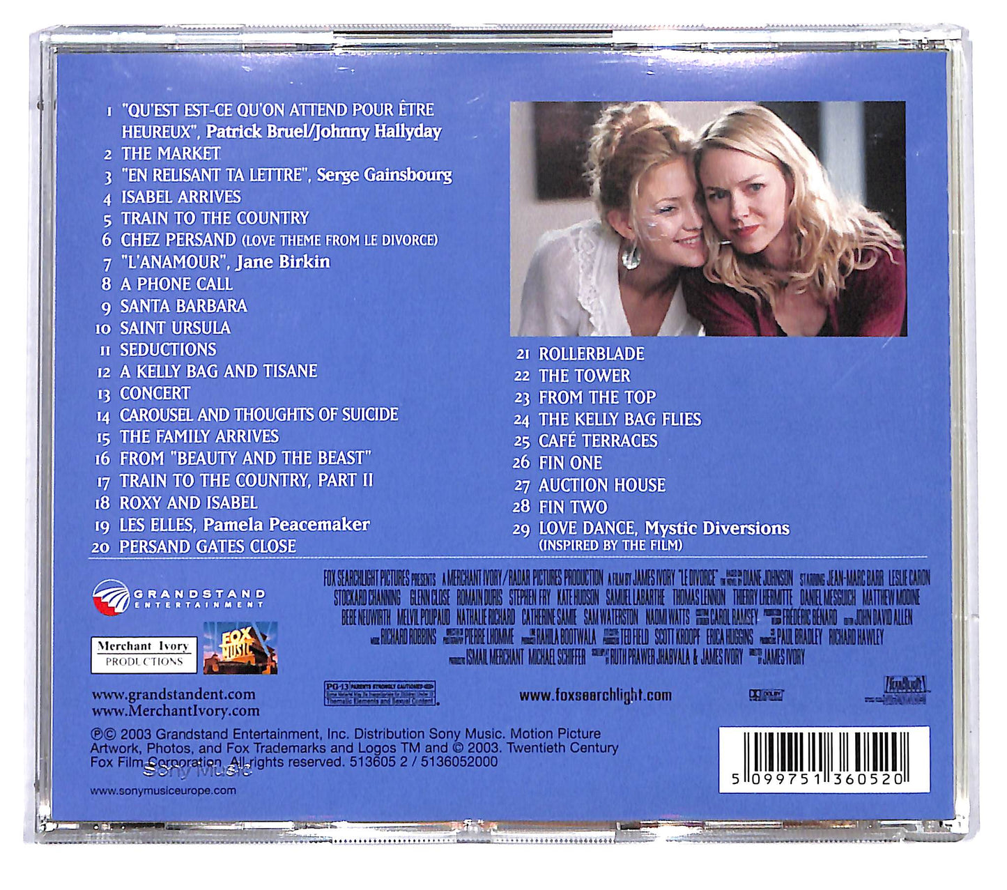 EBOND Richard Robbins - Le Divorce (The Original Soundtrack Album) CD CD116128