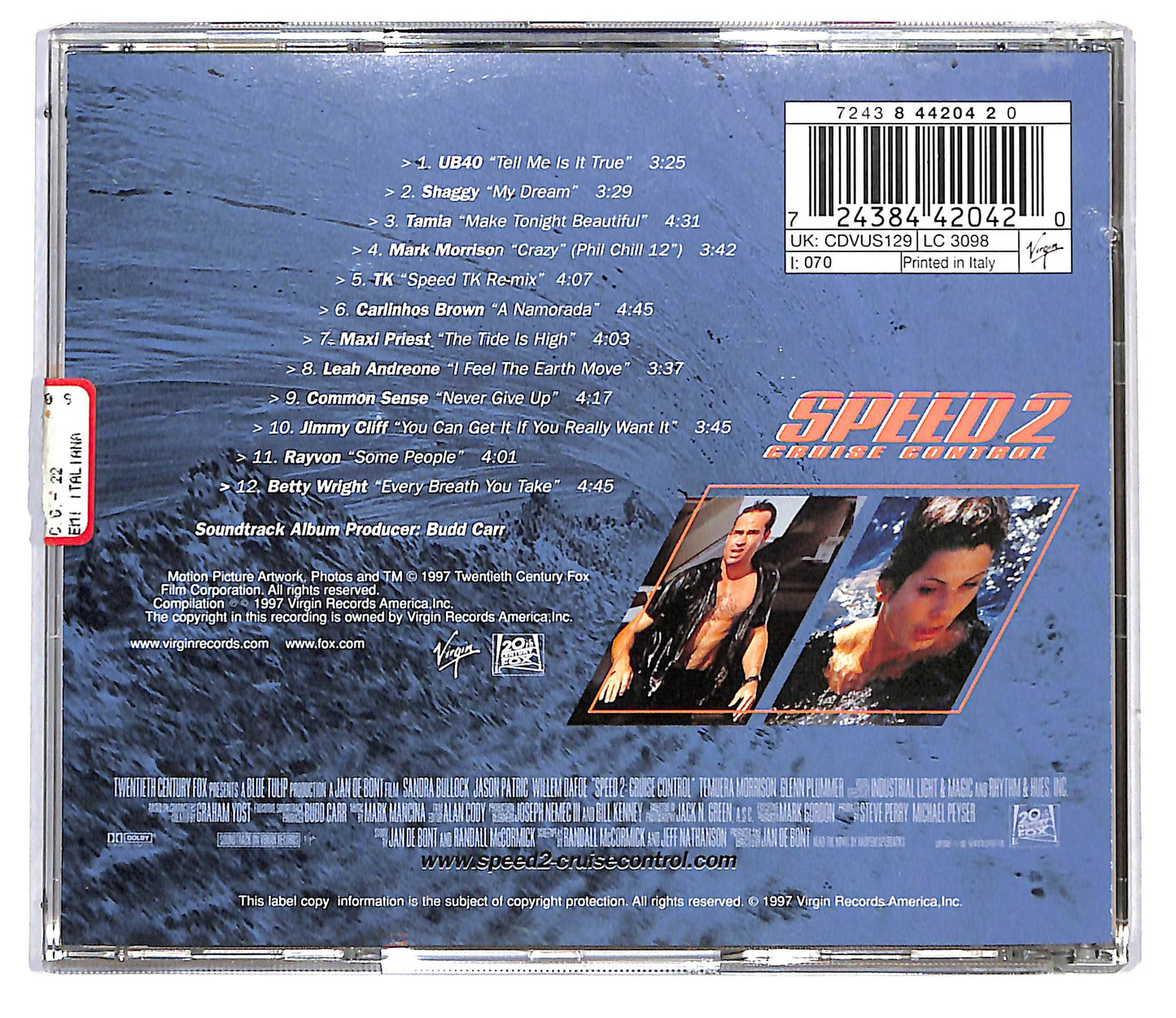 EBOND Speed 2: Cruise Control - Original Motion Picture Soundtrack CD CD116222