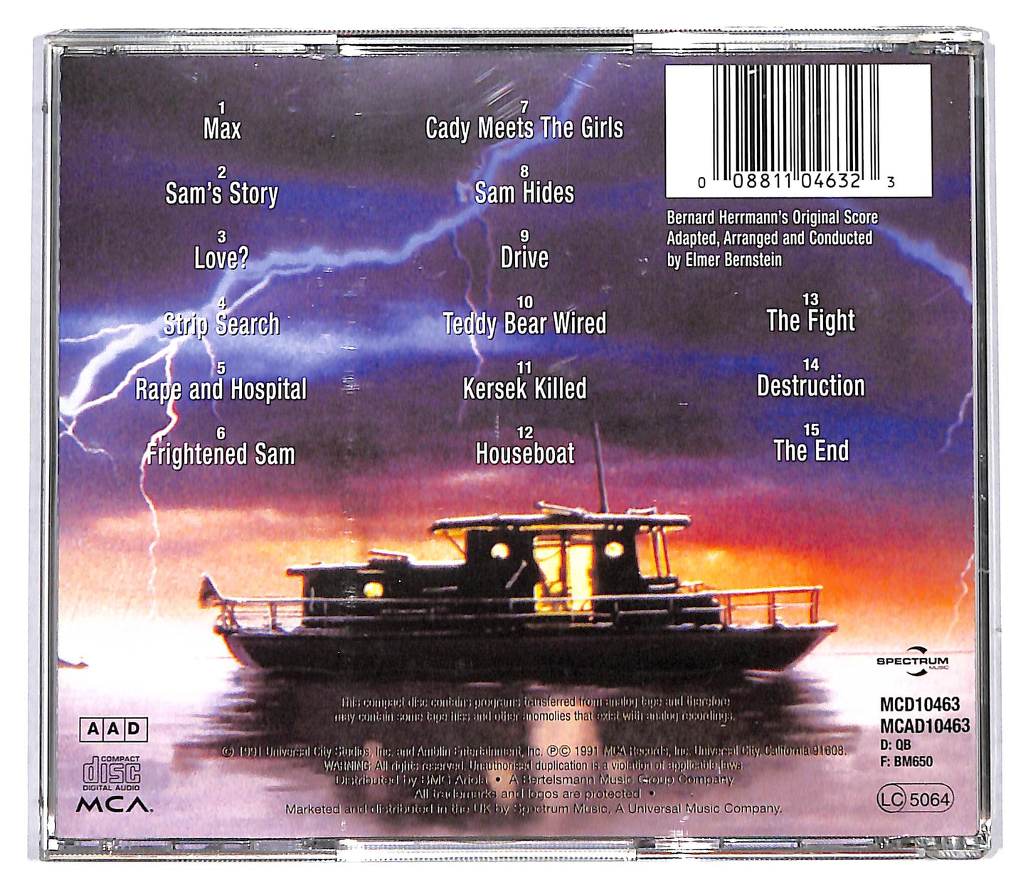 EBOND Bernard Herrmann , Elmer Bernstein - Cape Fear (Soundtrack) CD CD116302