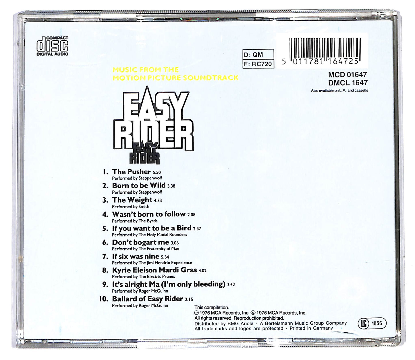 EBOND Various - Easy Rider (Soundtrack) CD CD116417