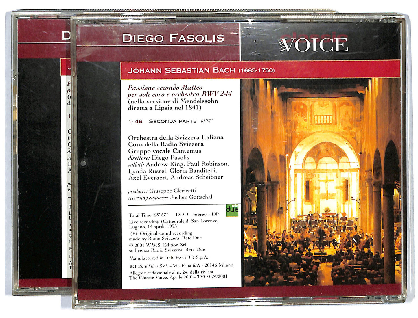 EBOND Passione Secondo Matteo (Versione Mendelssohn) Vol 1 e Vol 2 CD CD116424