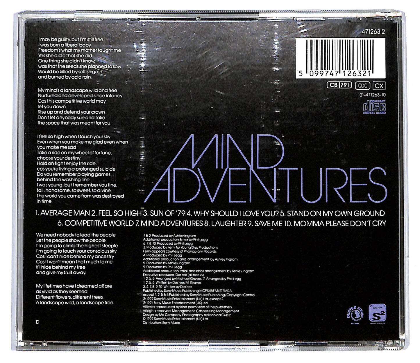 EBOND Des'ree - Mind Adventures CD CD116429