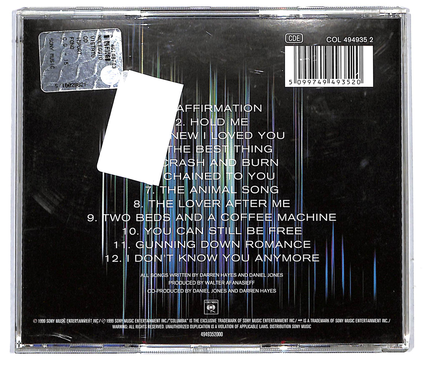 EBOND Savage Garden - Affirmation CD CD116442