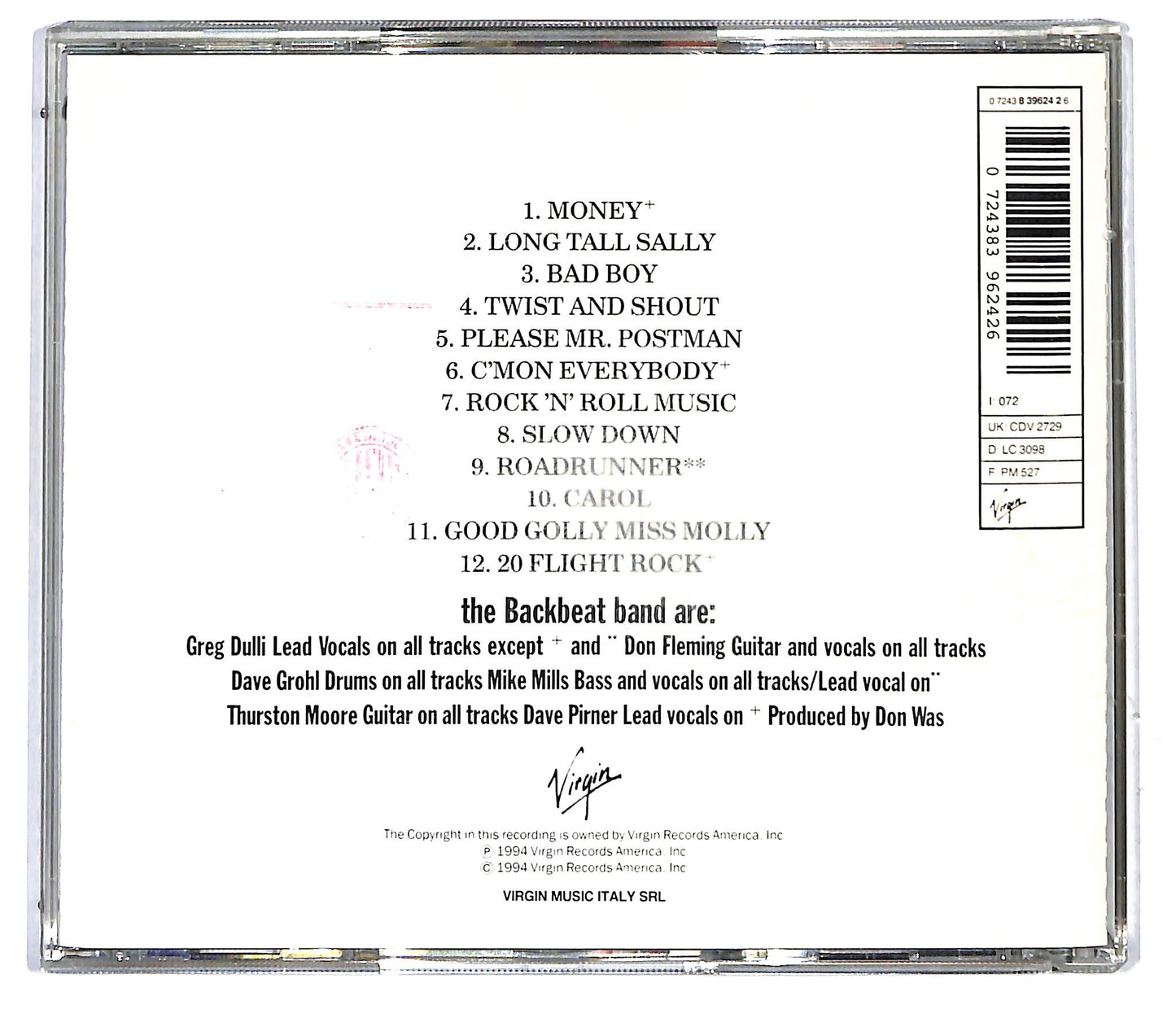 EBOND The Backbeat Band - Backbeat (Tutti Hanno Bisogno D'Amore) CD CD116447