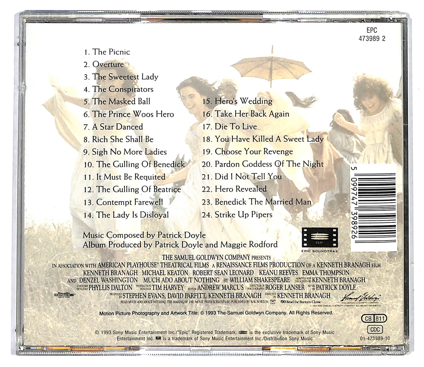 EBOND Patrick Doyle - Much Ado About Nothing (Original Soundtrack) CD CD116518