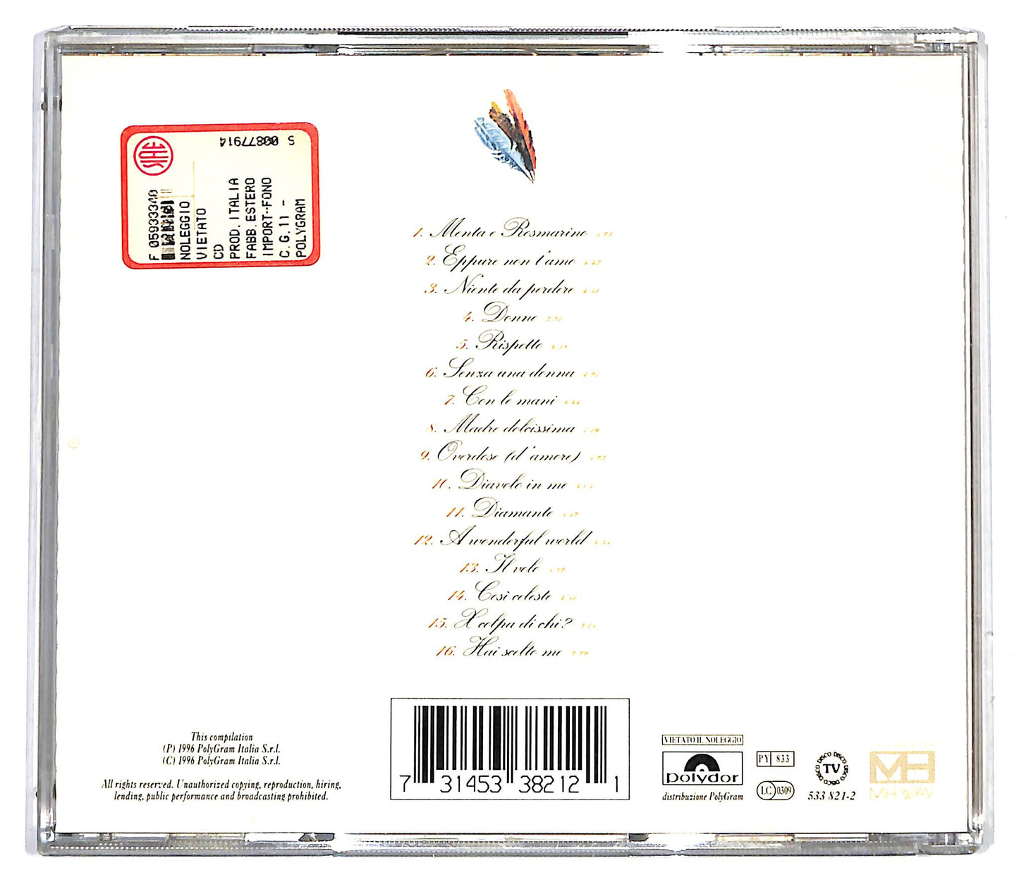 EBOND The Best Of Zucchero / Sugar Fornaciari's Greatest Hits CD CD116543