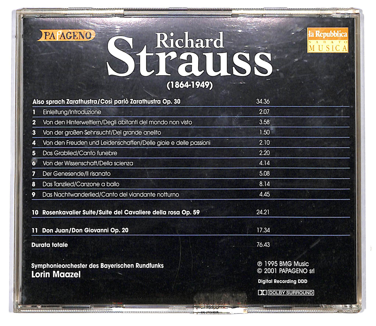 EBOND Richard Strauss - Also Sprach Zarathustra CD CD116809
