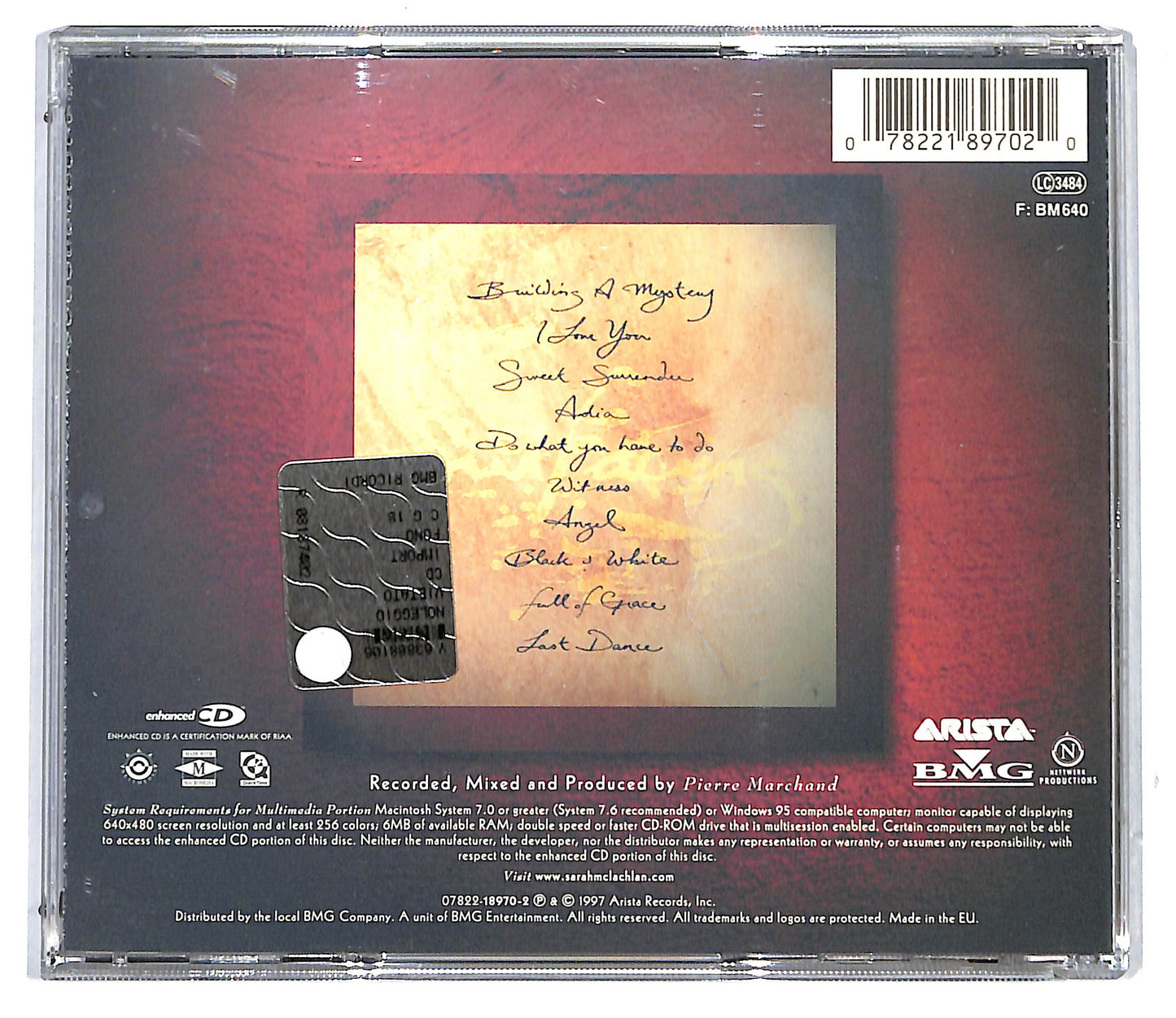 EBOND Sarah McLachlan - Surfacing CD CD116849