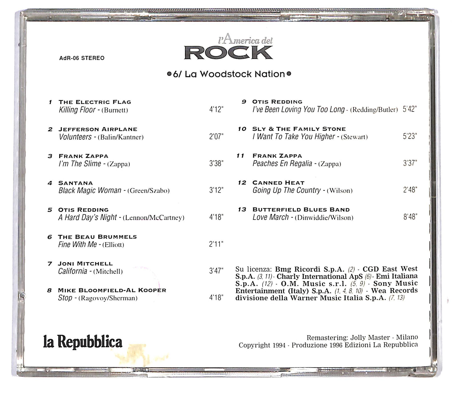 EBOND L'America del Rock Vol 6 - La Woodstock Nation EDITORIALE CD CD116926