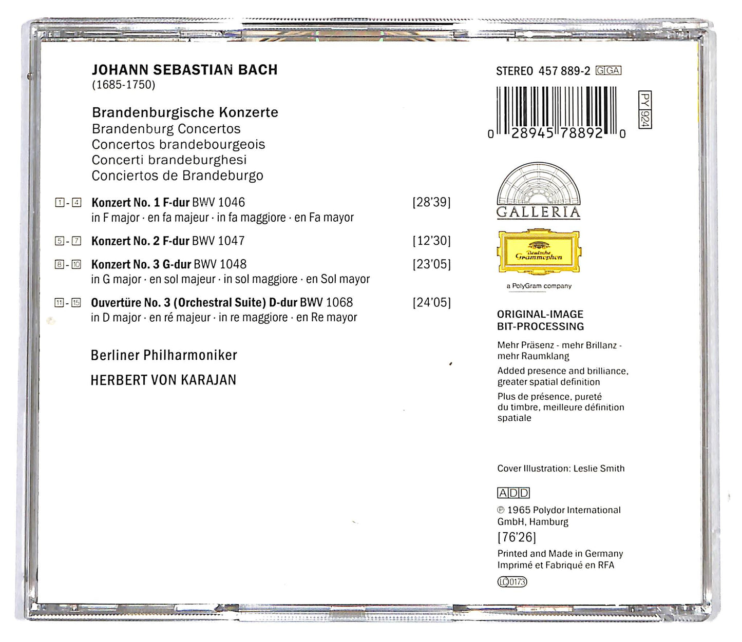 EBOND Bach - Brandenburgische Konzerte Nr. 1, 2 & 3 / Ouverture CD CD116943