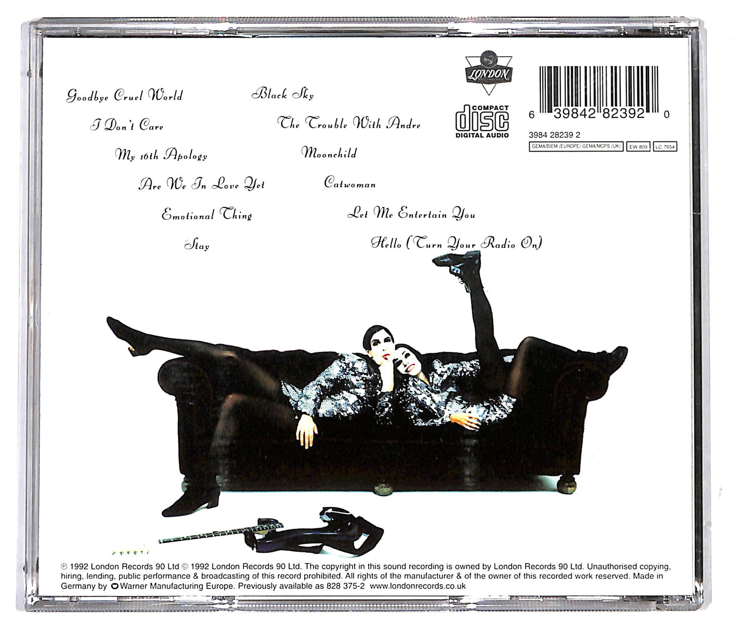 EBOND Shakespears Sister - Hormonally Yours CD CD117005