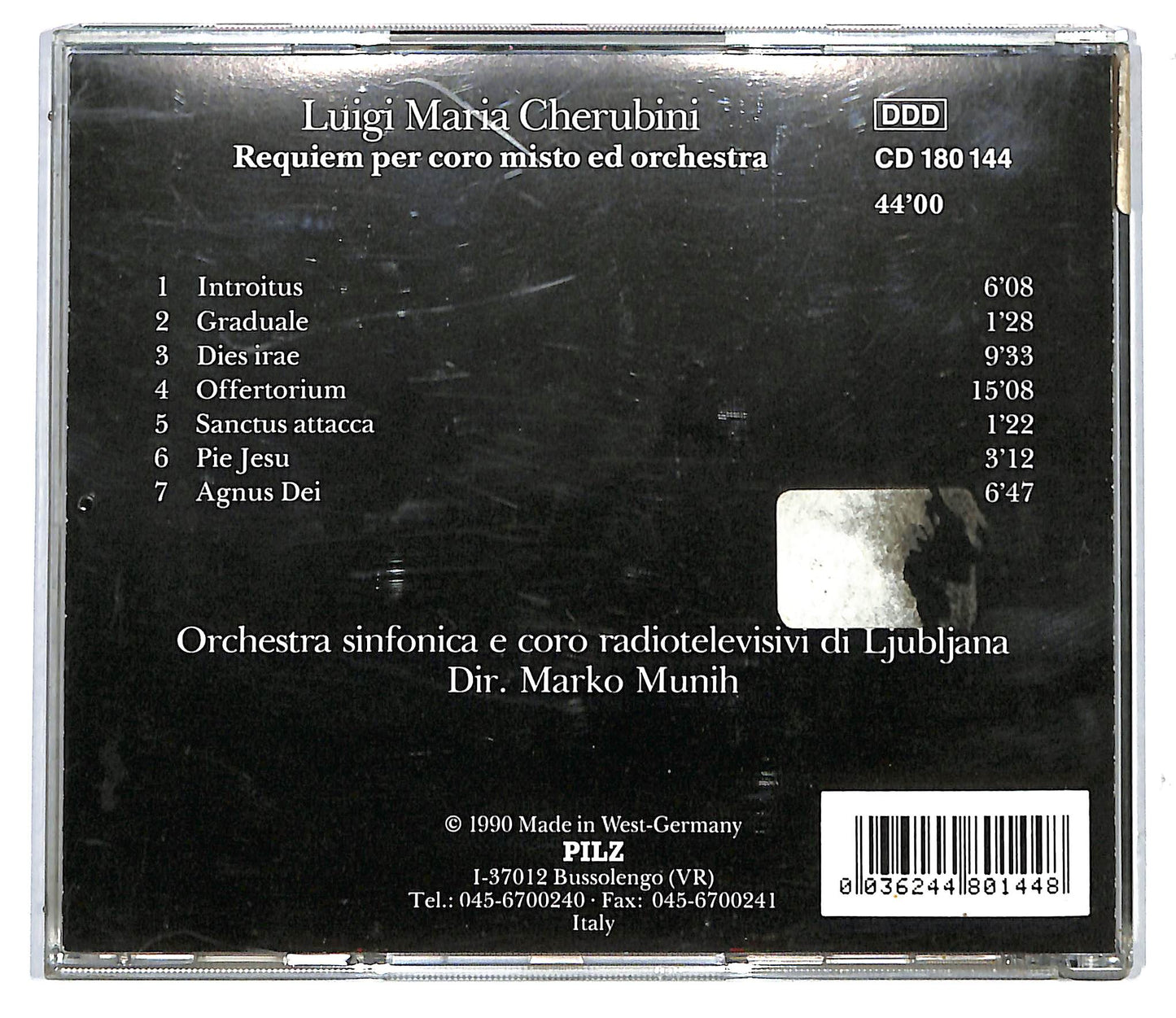 EBOND Luigi Maria Cherubini - Requiem Per Coro Misto Ed Orchestra CD CD117061