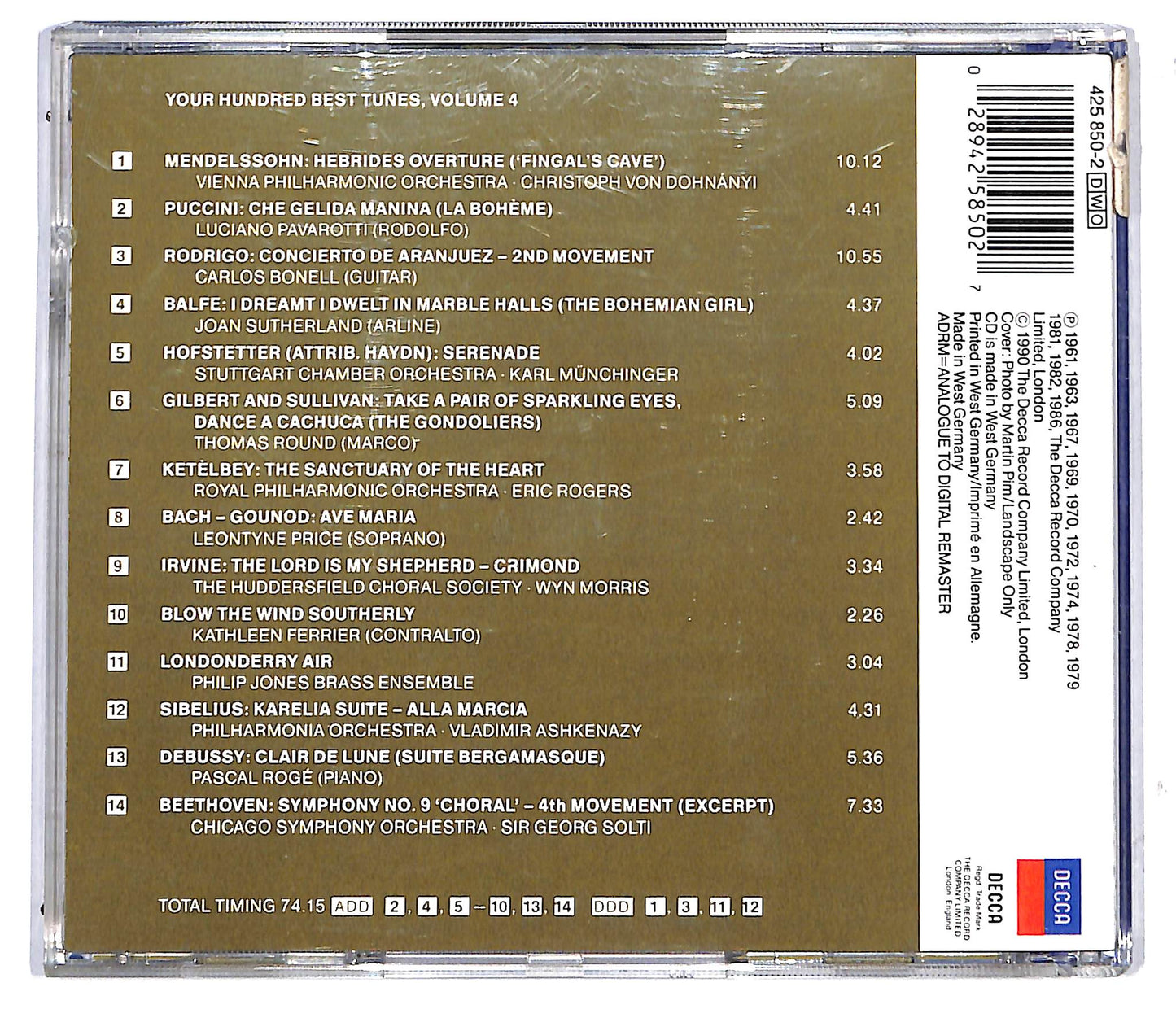 EBOND Various - Your Hundred Best Tunes, Volume 4 CD CD117139