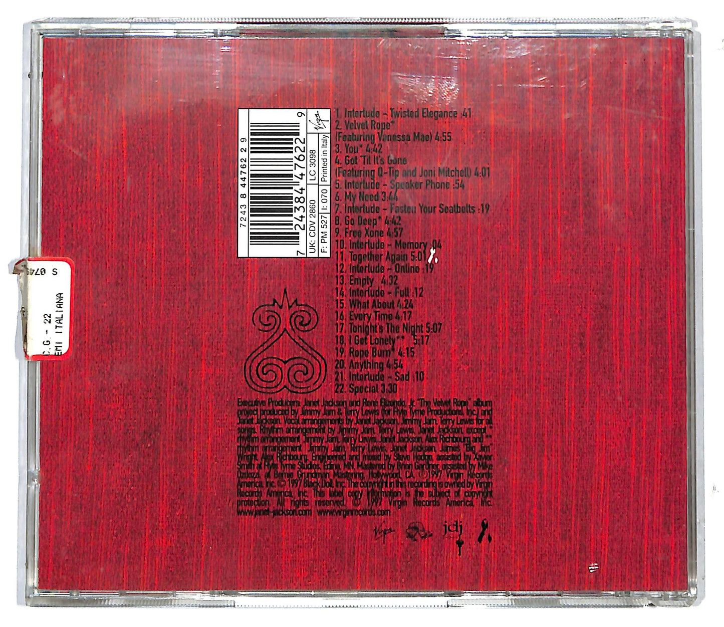 EBOND Janet - The Velvet Rope CD CD117328