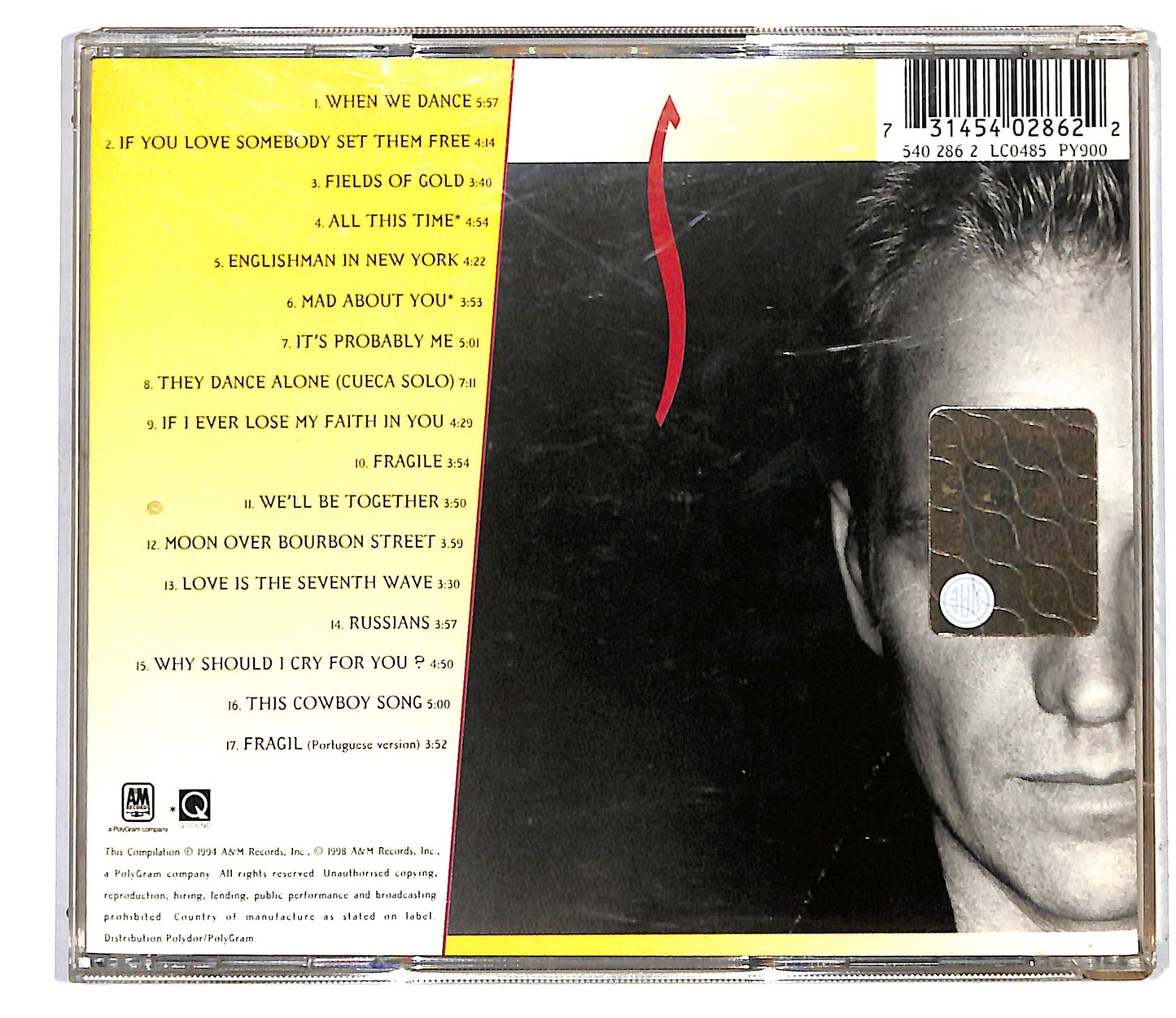 EBOND Sting - Fields Of Gold: The Best Of Sting 1984 - 1994 CD CD117340