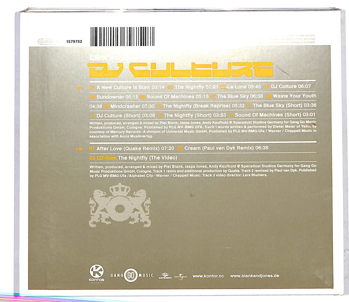EBOND Blank & Jones - DJ Culture DIGIPACK CD CD117343