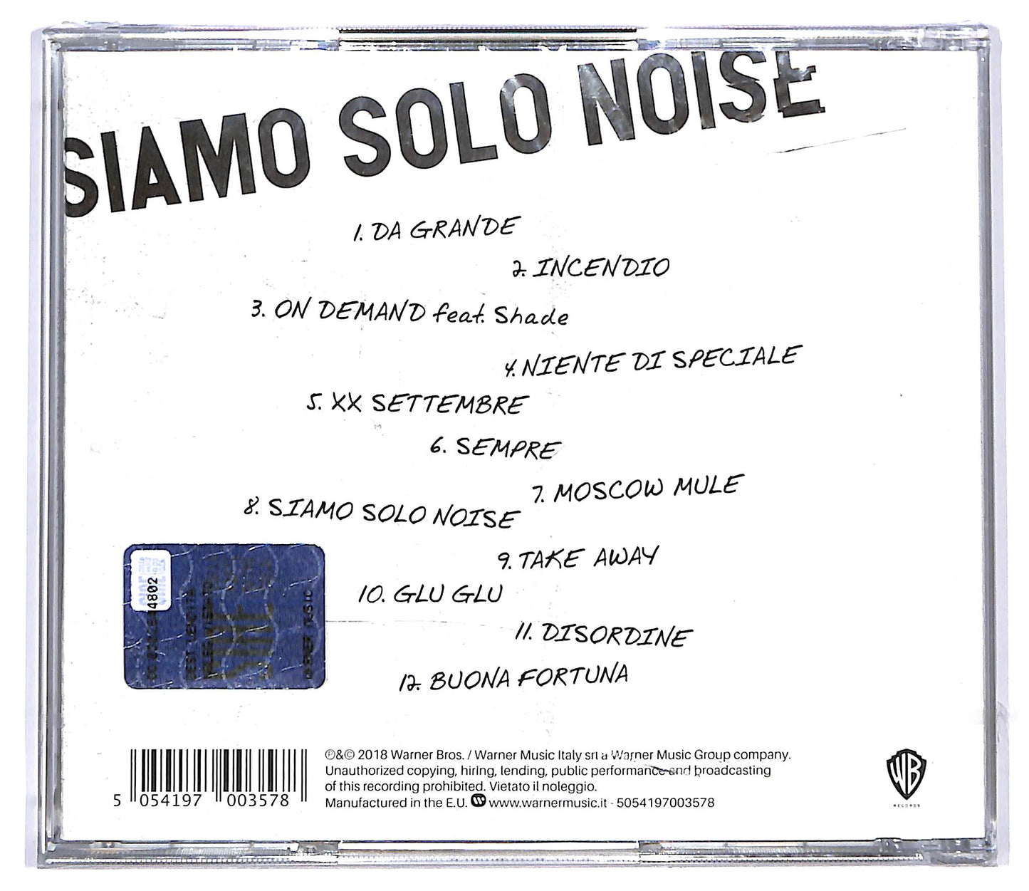 EBOND Benji & Fede - Siamo Solo Noise CD CD117454