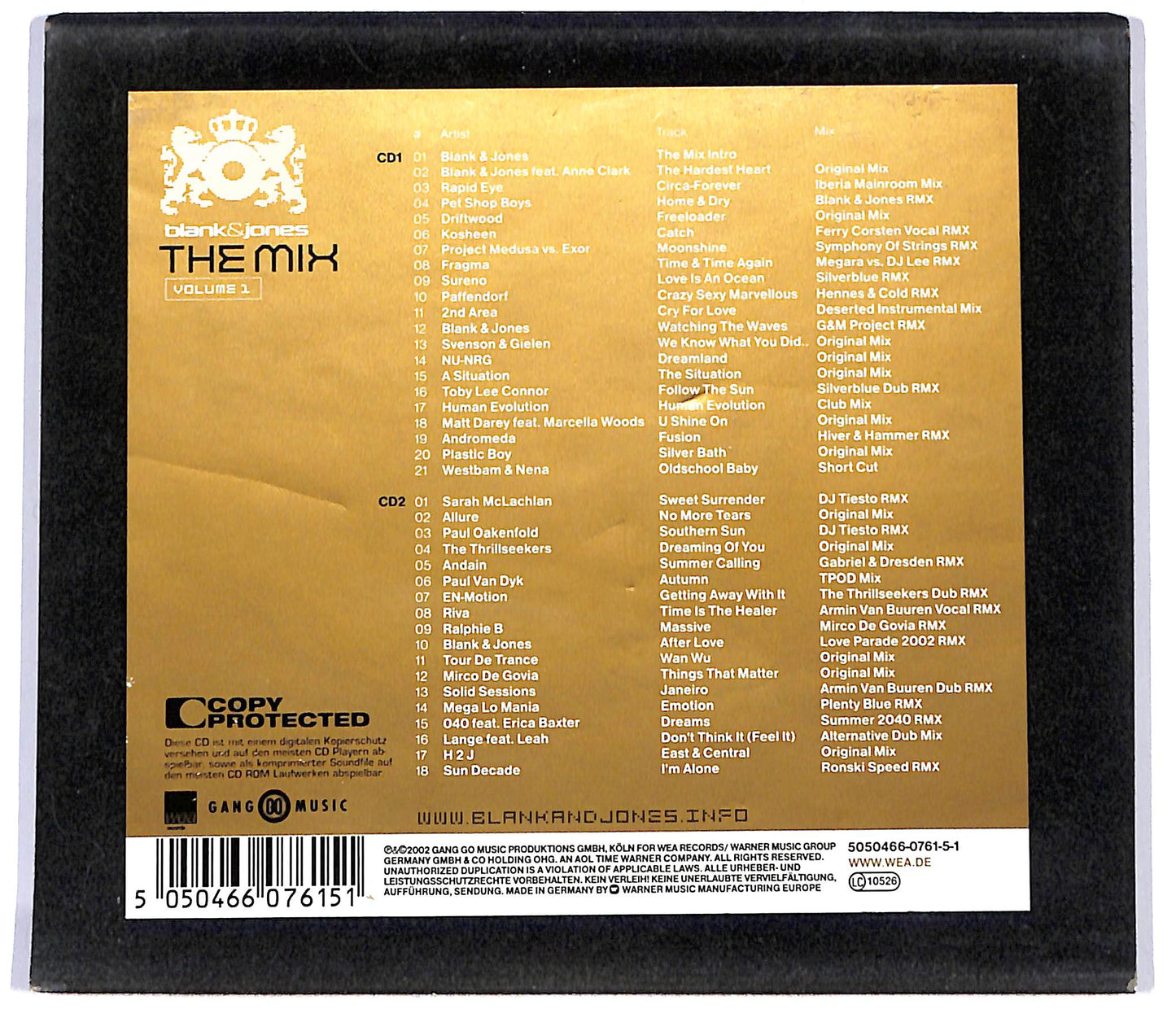 EBOND Blank & Jones - The Mix (Volume 1) CD CD117464