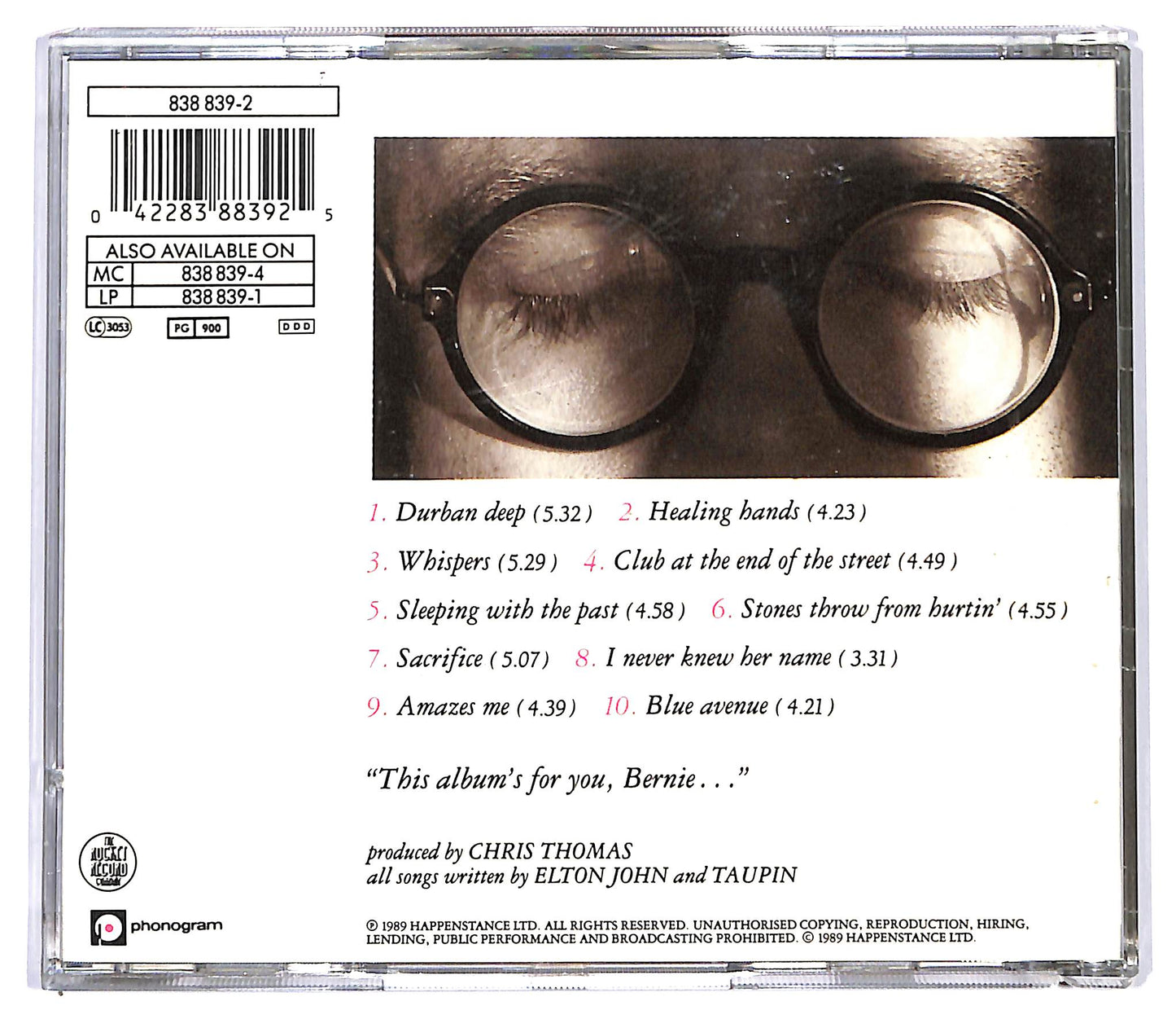 EBOND Elton John - Sleeping With The Past CD CD117502