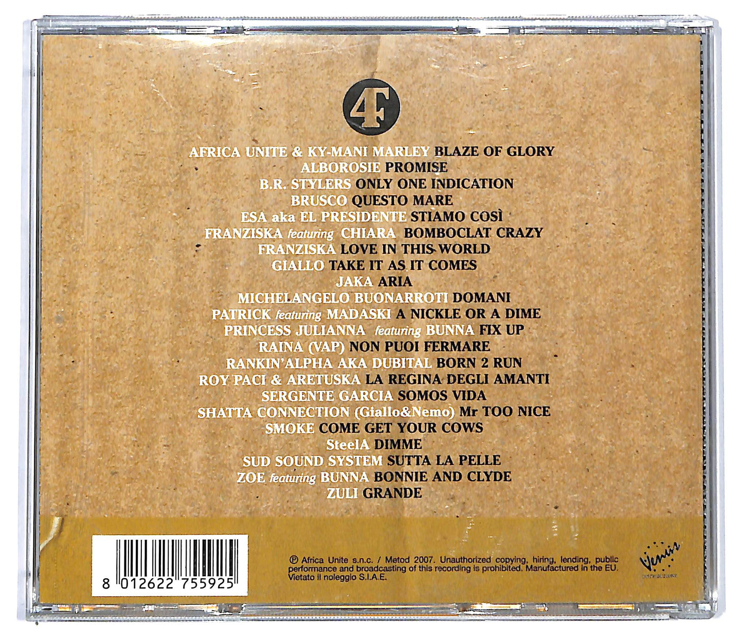 EBOND Africa Unite - 4Riddims4Unity CD CD117526