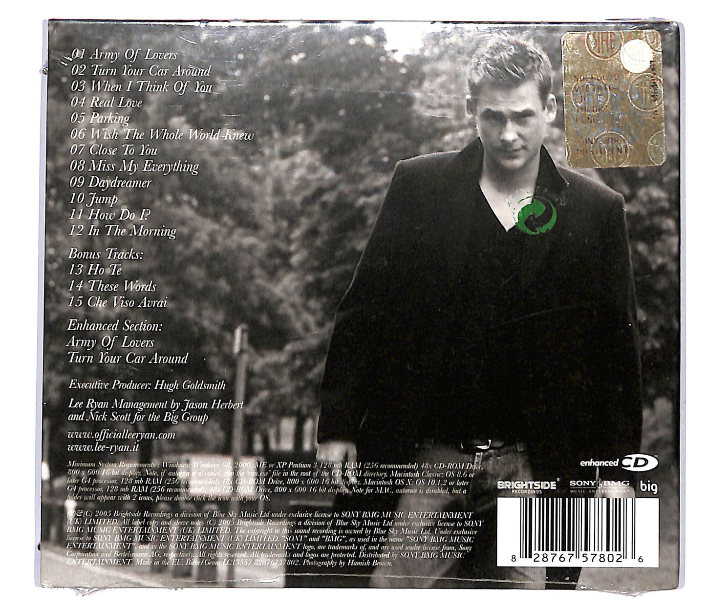 EBOND Lee Ryan - Lee Ryan DIGIPACK CD CD117560