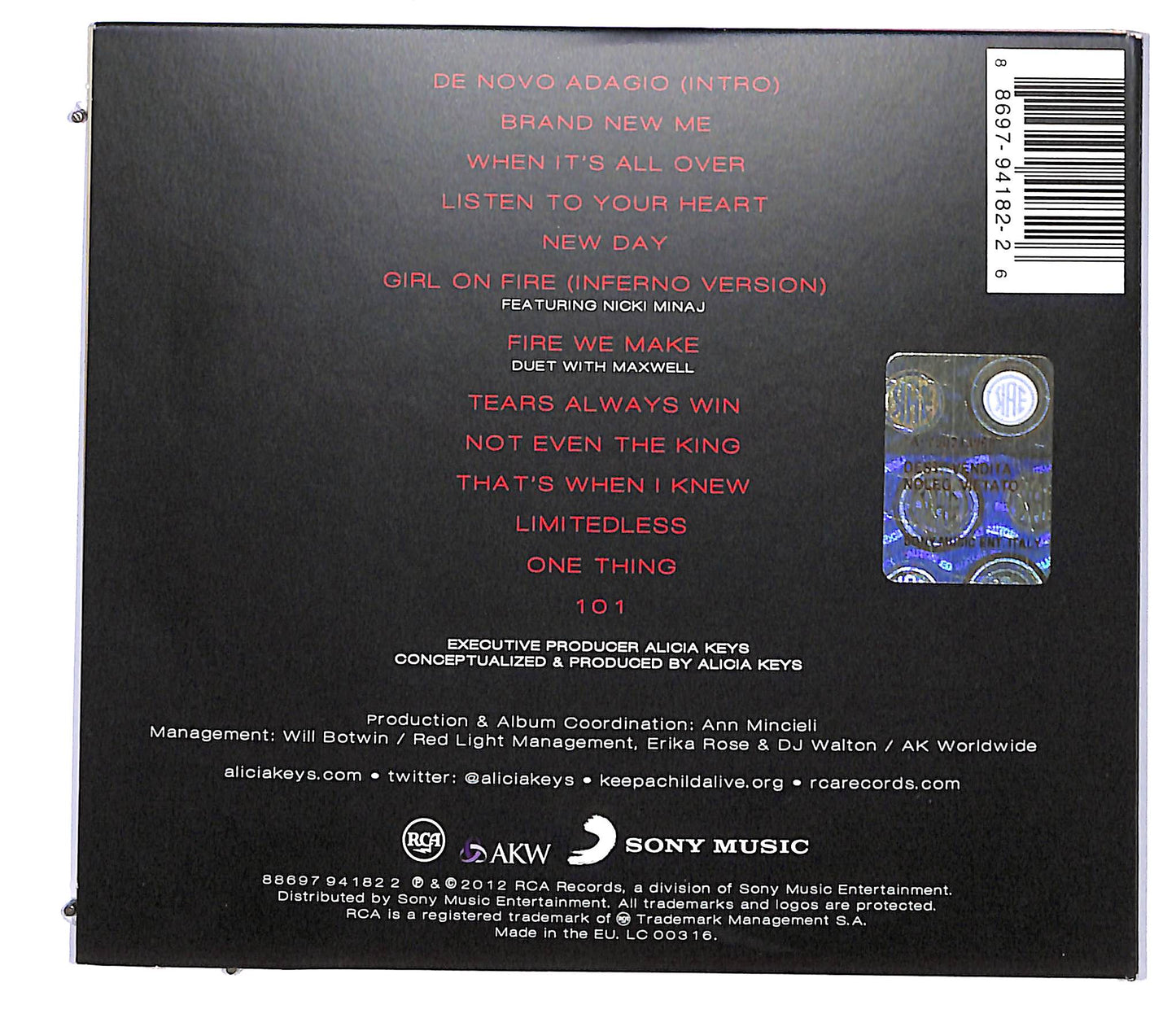 EBOND Alicia Keys - Girl On Fire DIGIPACK CD CD117643