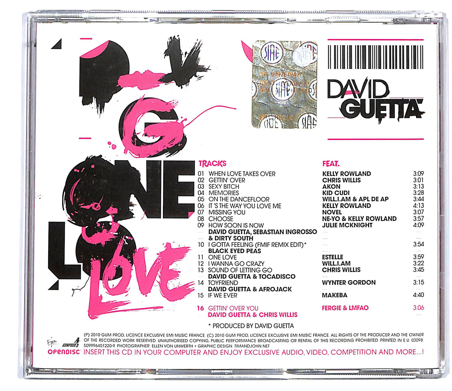 EBOND David Guetta - One Love CD CD117728