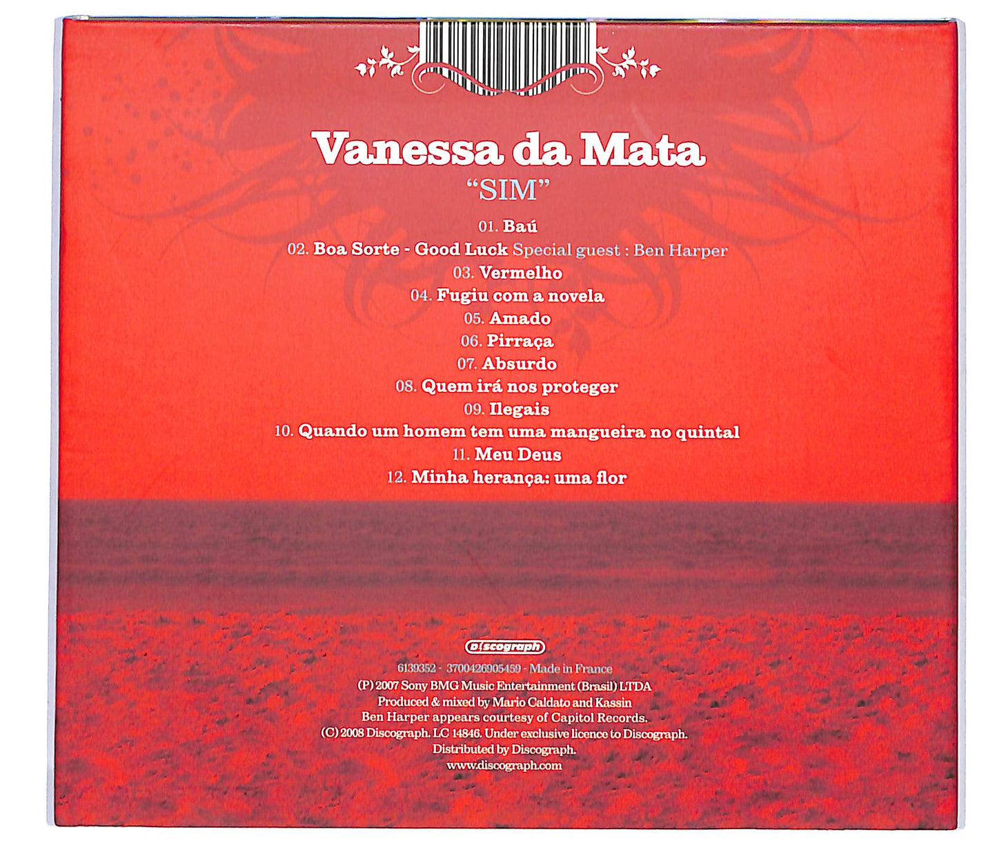 EBOND Vanessa Da Mata - Sim DIGIPACK CD CD117764