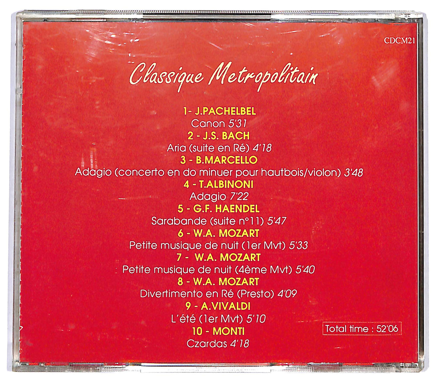 EBOND Classique Metropolitaion CD CD117912