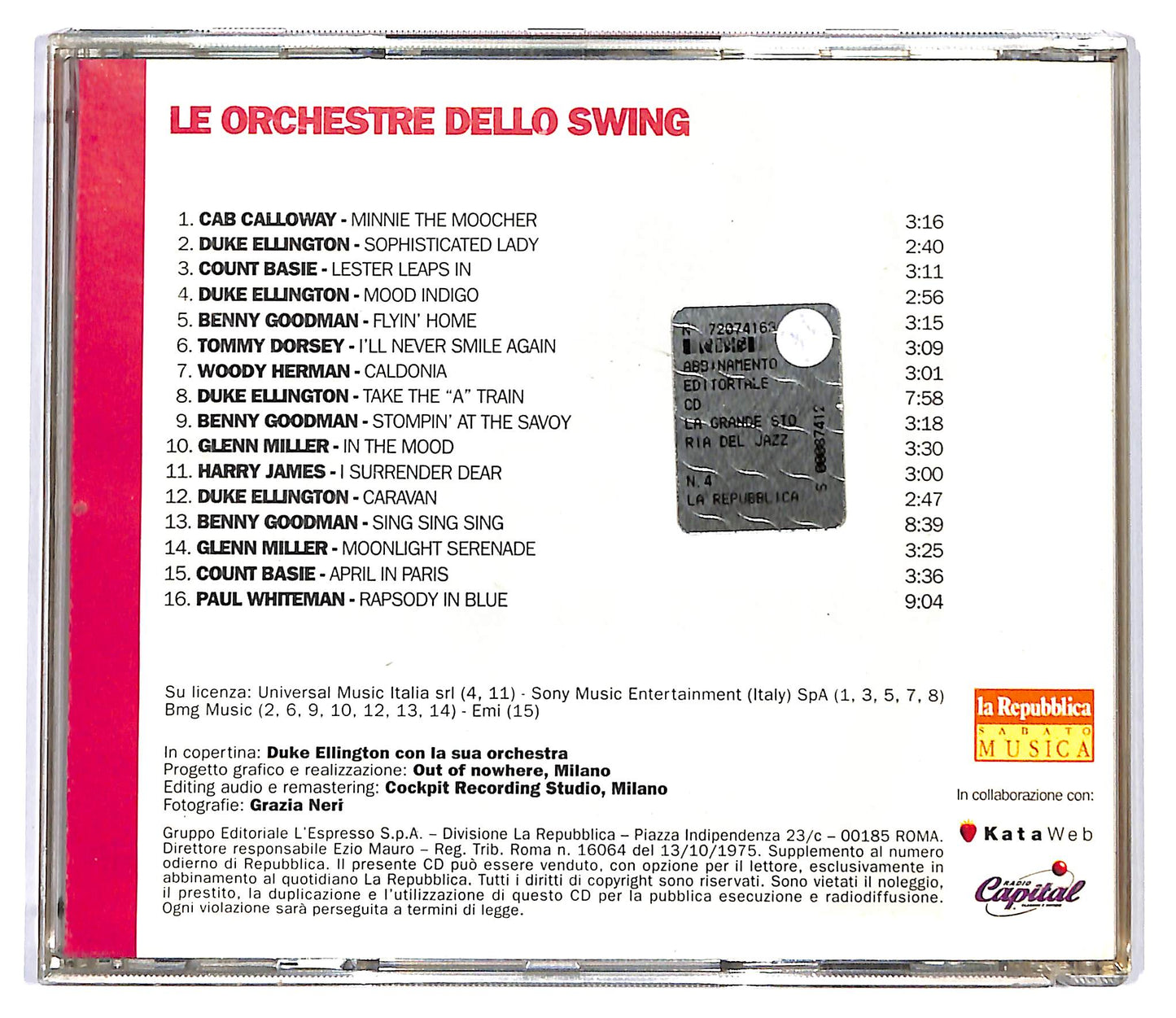 EBOND Various - Le Orchestre Dello Swing EDITORIALE CD CD117916