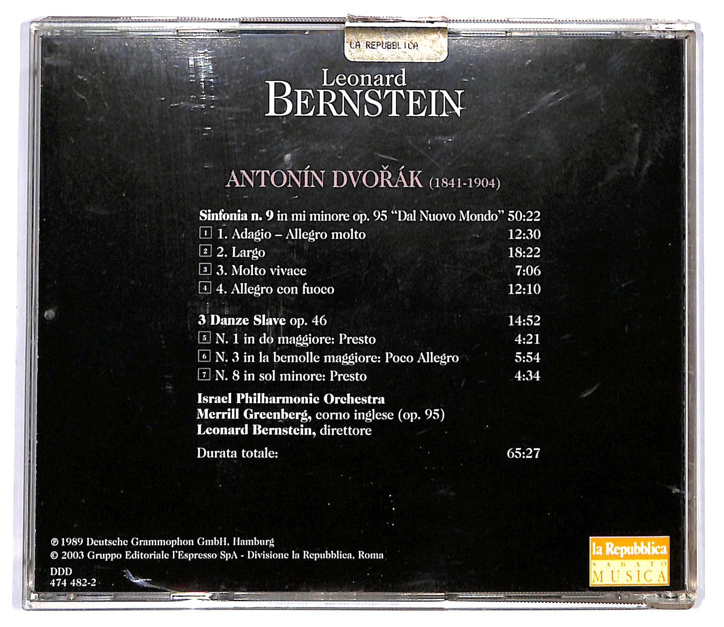 EBOND Leonard Bernstein - Dvorak - Sinfonia 9 CD CD117936