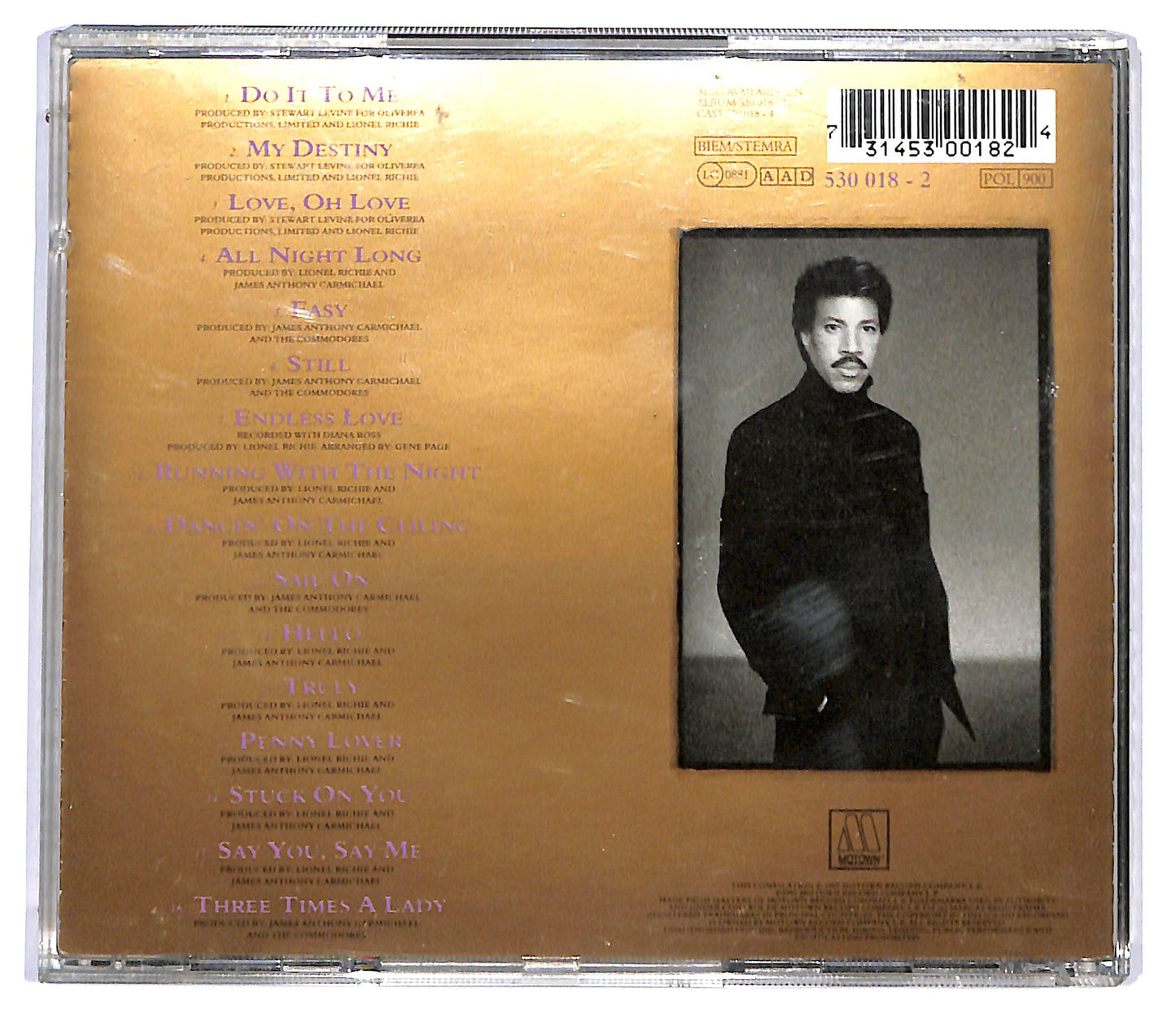 EBOND Lionel Richie - Back To Front CD CD117947