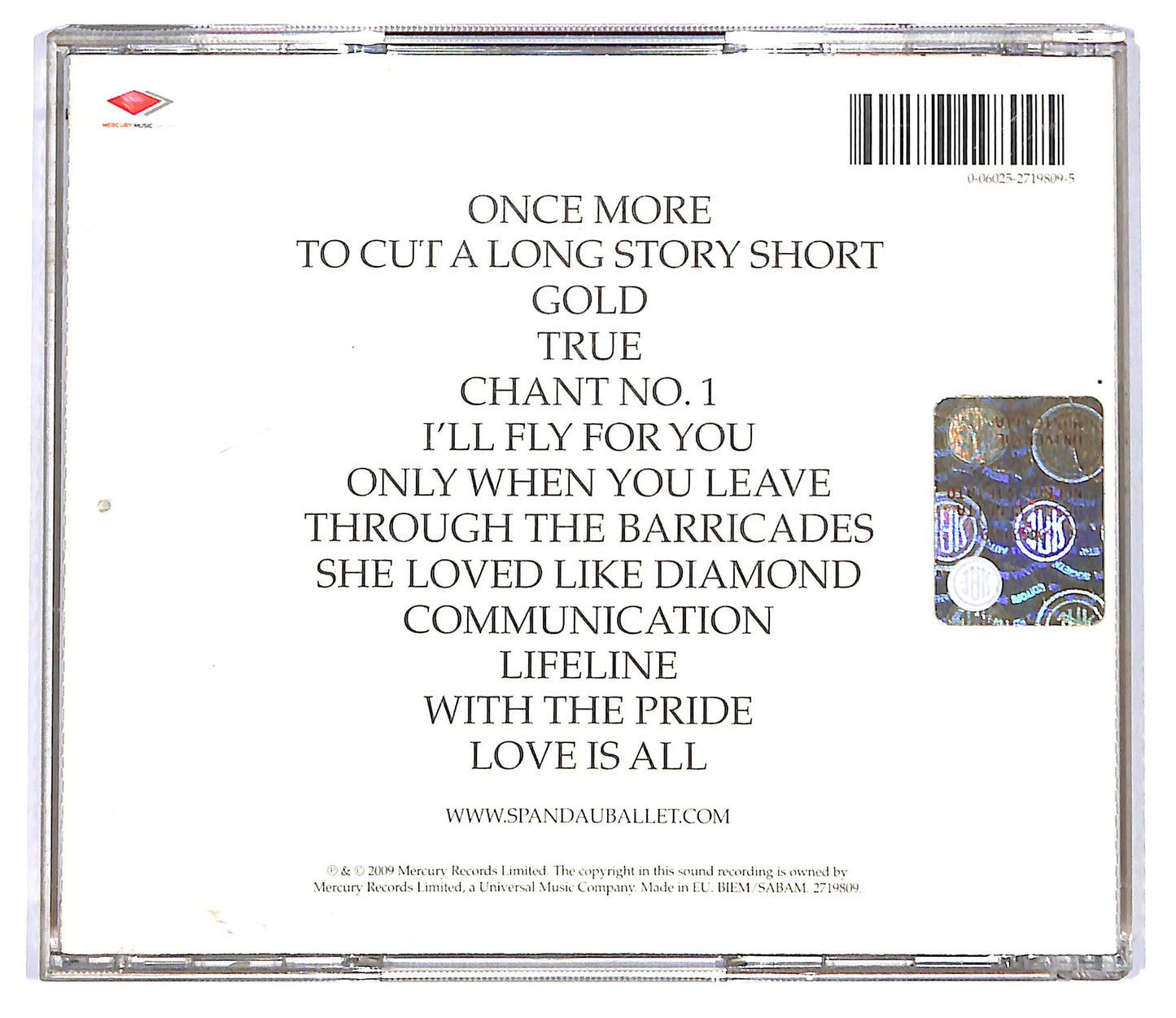 EBOND Spandau Ballet - Once More CD CD118123