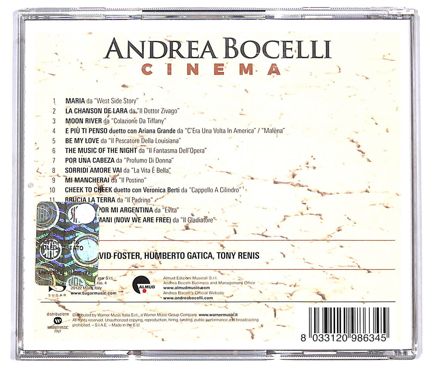 EBOND Andrea Bocelli - Cinema CD CD118154