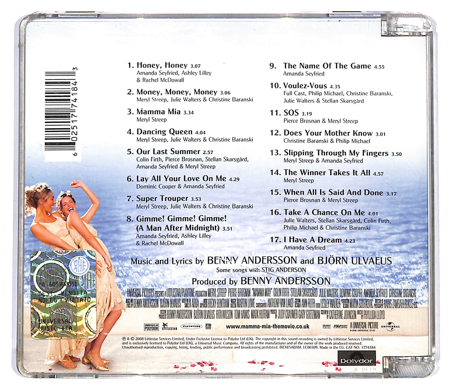EBOND Various - Mamma Mia! (The Movie Soundtrack) SJB CD CD118342