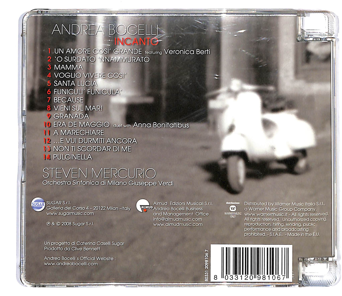 EBOND Andrea Bocelli - Incanto SJB CD CD118360