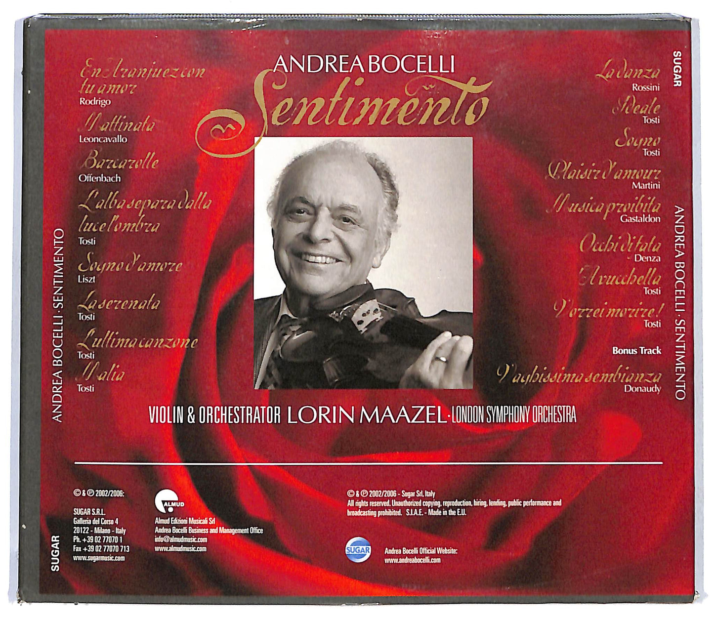 EBOND Andrea Bocelli - Sentimento EDITORIALE CD CD118428