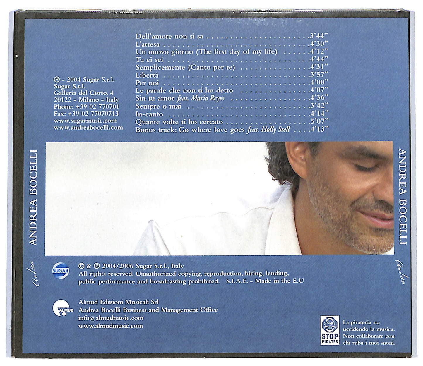 EBOND Andrea Bocelli - Andrea EDITORIALE CD CD118429