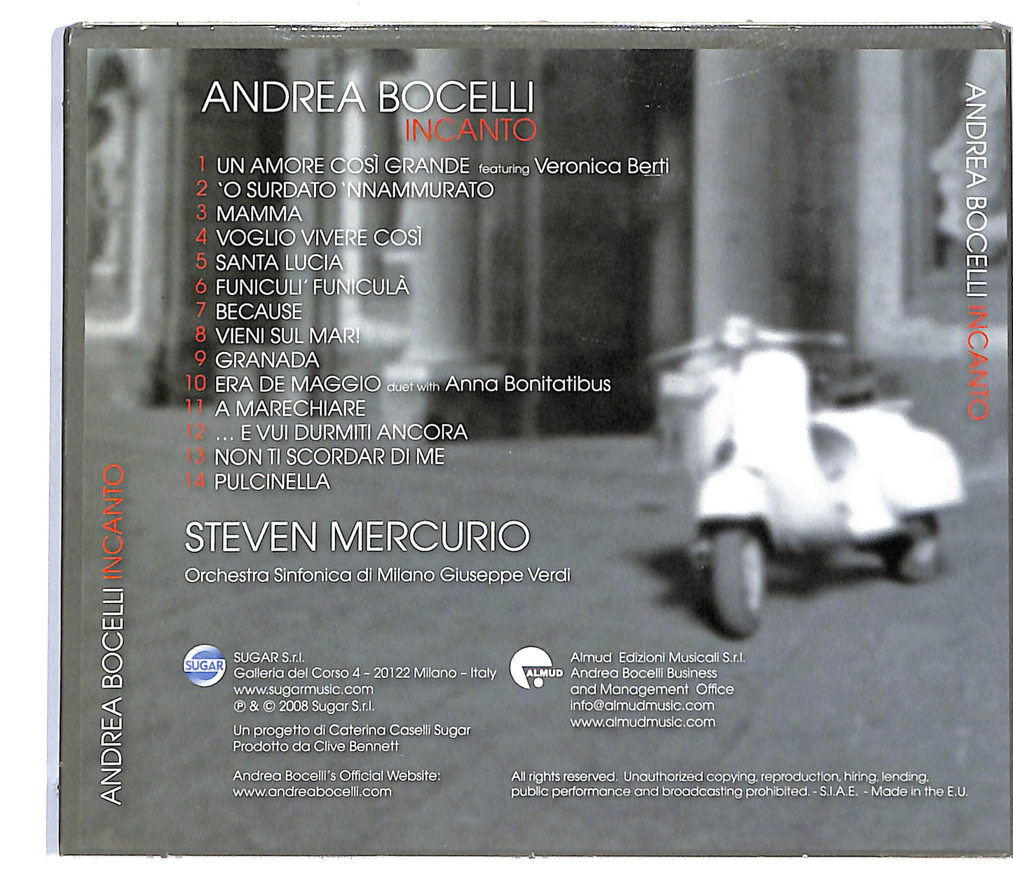 EBOND Andrea Bocelli - Incanto CD CD118430