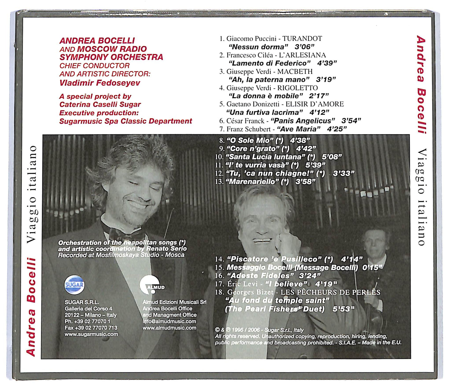 EBOND Andrea Bocelli - Viaggio Italiano EDITORIALE CD CD118434