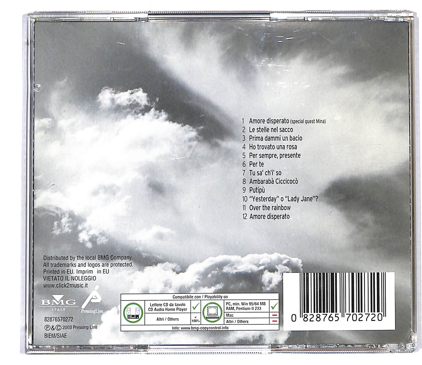 EBOND Lucio Dalla - Lucio CD CD118555