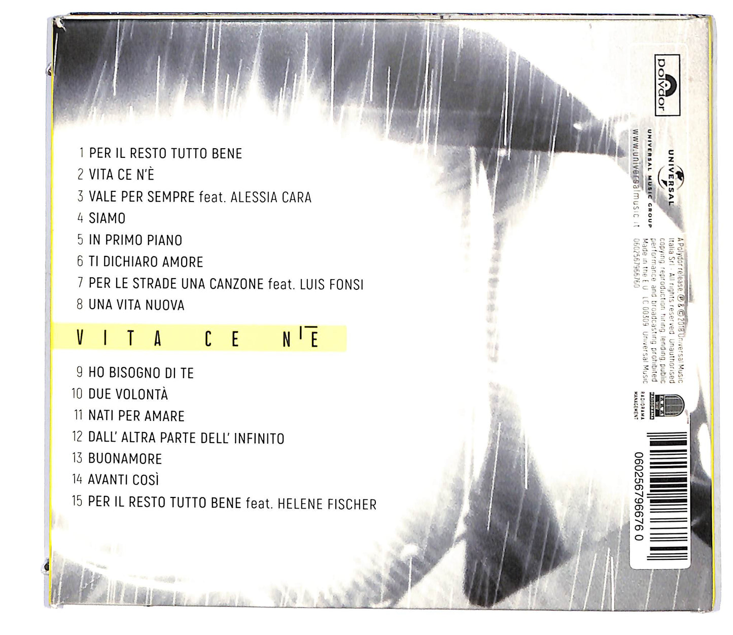 EBOND Eros Ramazzotti - Vita Ce N'e DIGIPACK CD CD118609