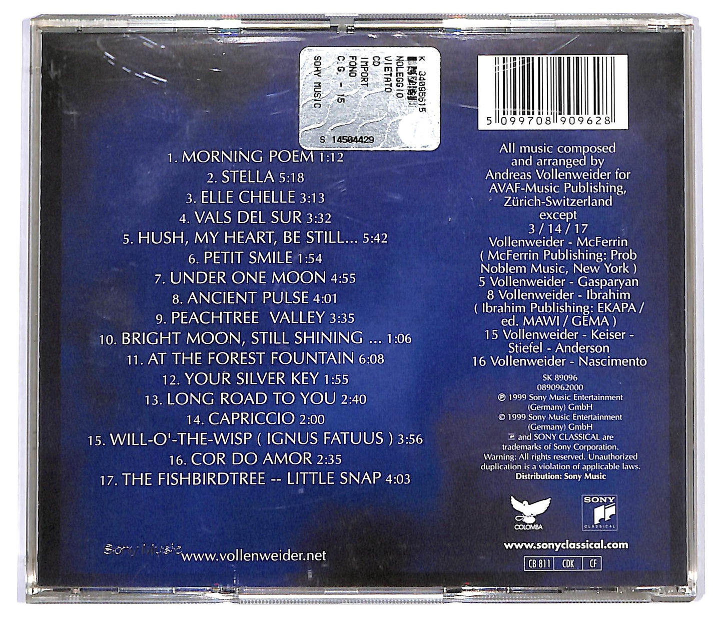 EBOND Andreas Vollenweider - Cosmopoly CD CD118814