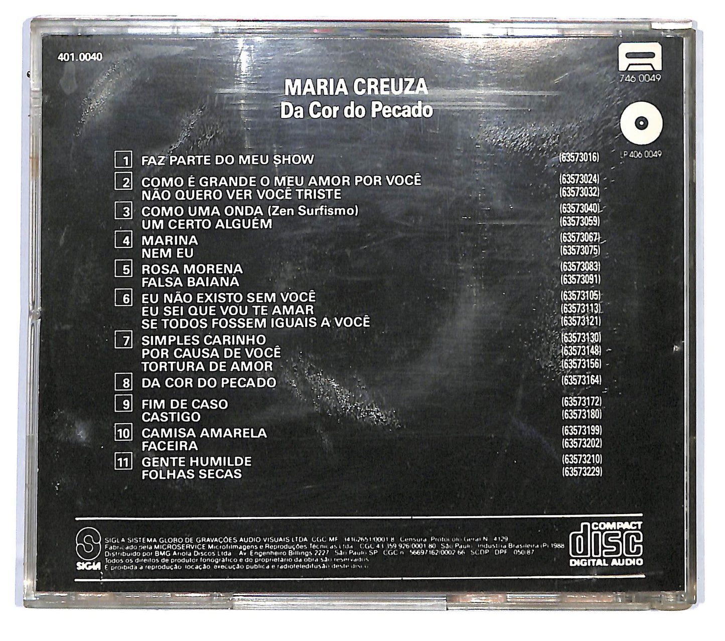 EBOND Maria Creuza - Da Cor Do Pecado CD CD118927