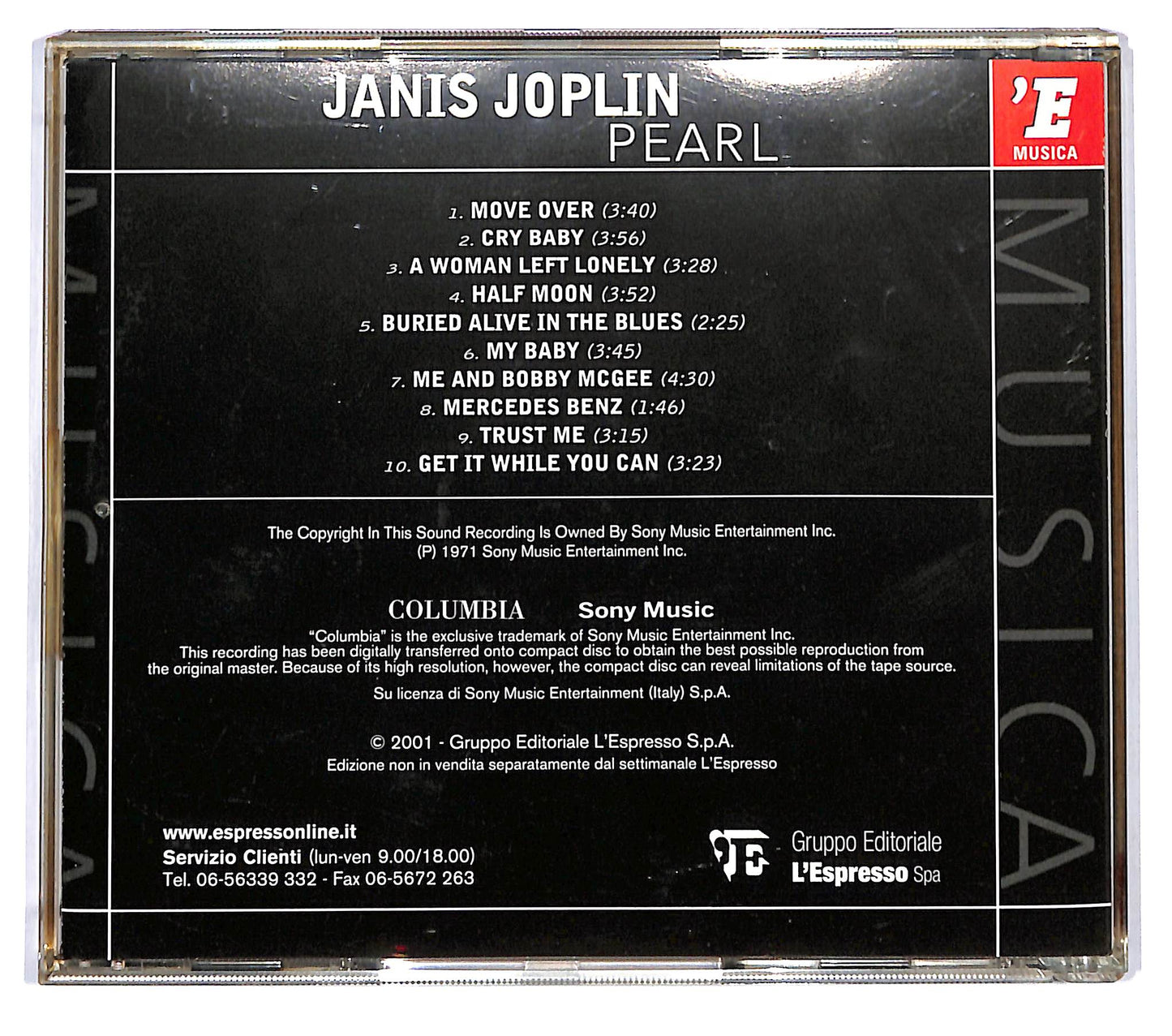 EBOND Janis Joplin - Pearl EDITORIALE CD CD119117