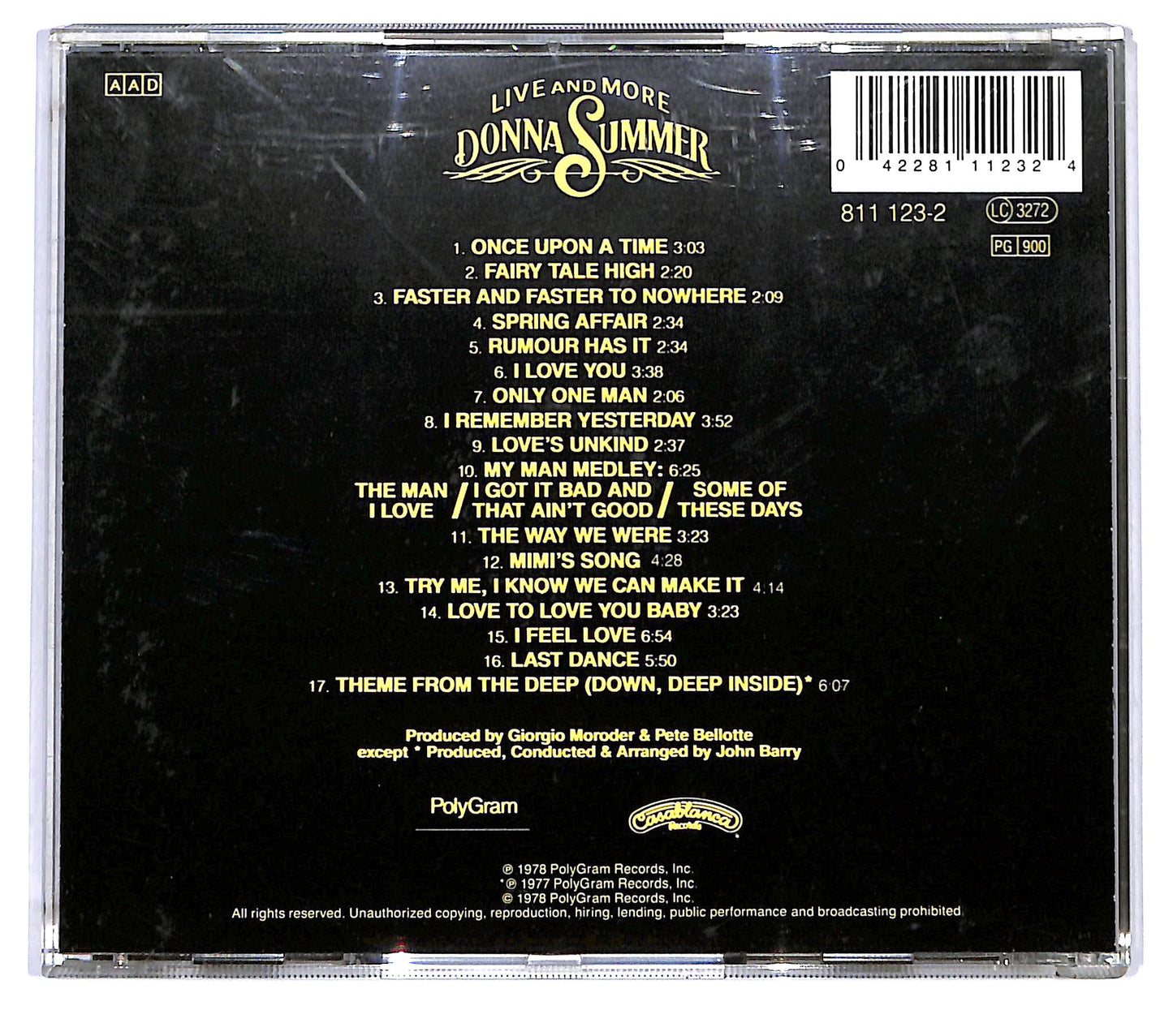 EBOND Donna Summer - Live And More CD CD119139